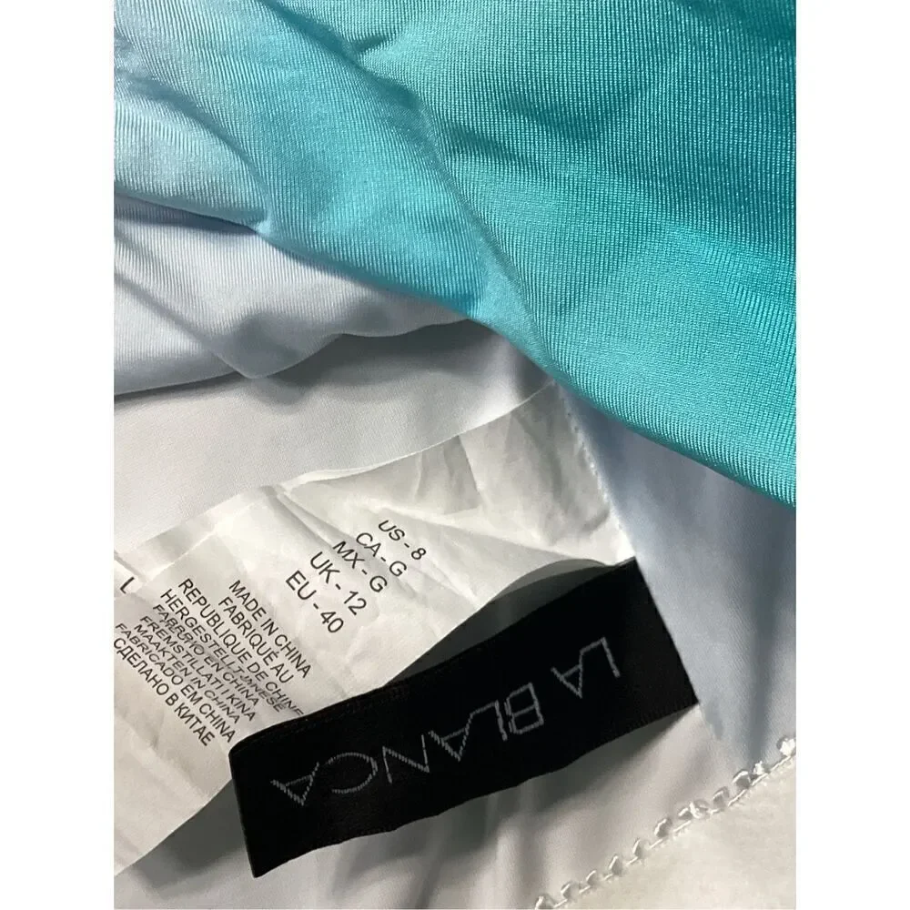 New. La Blanca ombré one shouldered swimsuit. Size 8. Retails $148